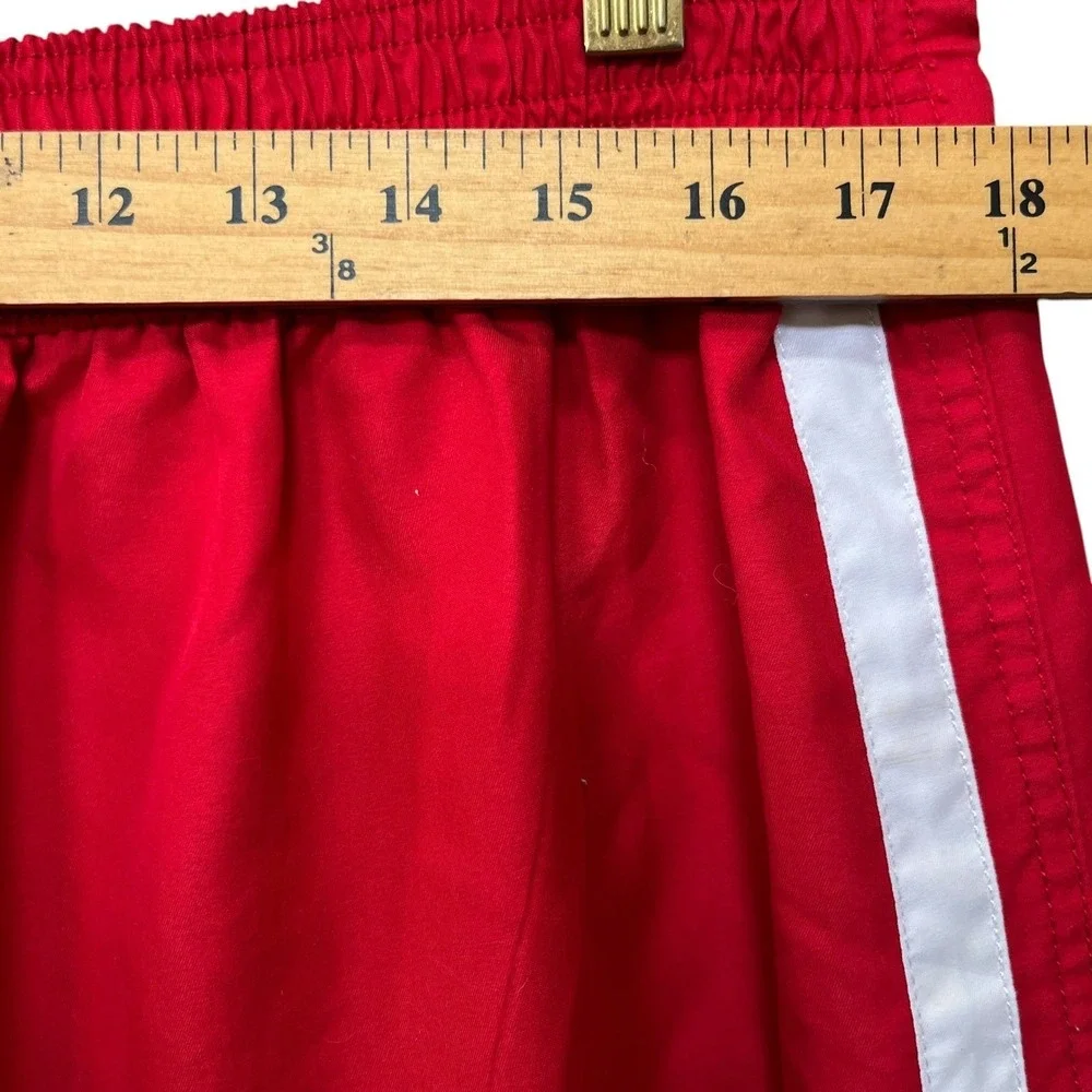 NFL Team Apparel San Francisco 49ers Board Shorts Mens XXL Red White Stripd Logo